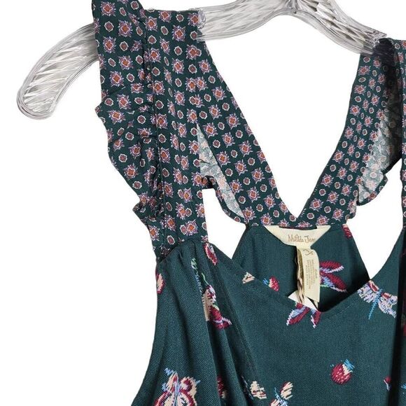 Matilda Jane Evergreen Dream Jumpsuit Romper Size Small Butterfly Birds - Picture 4 of 9